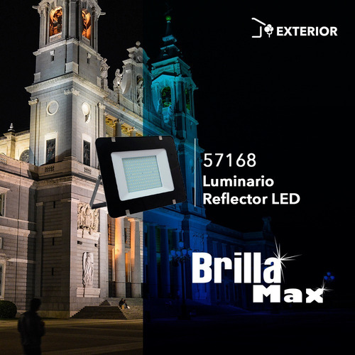 Imagen 8 de 9 de Reflector Led 200w Philco Para Exterior Aluminio Resistente