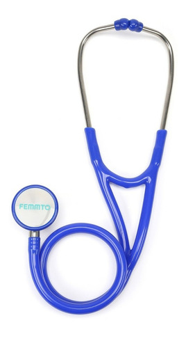 Imagen 7 de 9 de Estetoscopio Cardiologico Femmto Profesional Doble Campana Color Azul