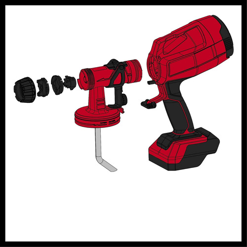 Einhell Sistema De Pulverización De Pintura Con Batería