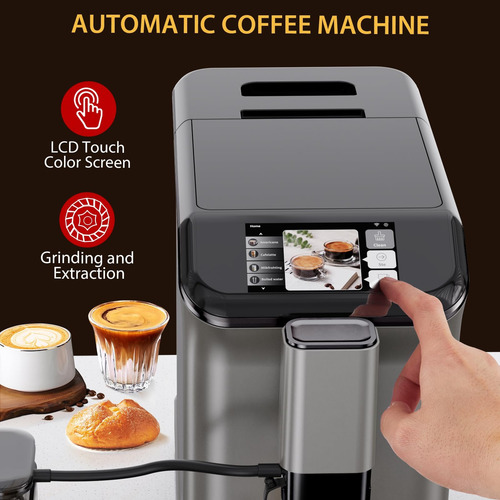 Máquina De Café Espresso Totalmente Automática, Cafetera De