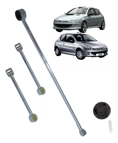 Kit Hastes + Bucha Do Trambulador Peugeot 206 1.0 16v