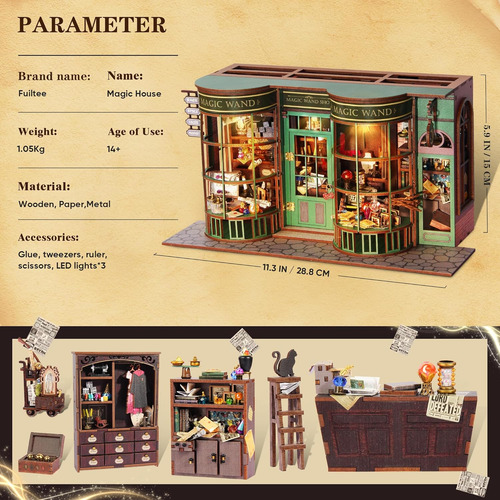 Kit De Casa De Muñecas En Miniatura, Kit De Construcción De