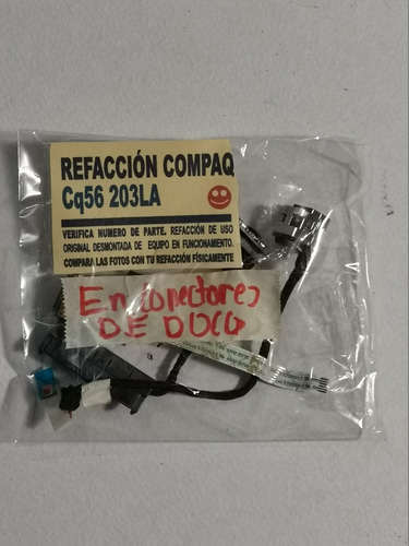 Compaq Cq56  Jack + Conector Disco + Puerto Usb + Cubre Bisa