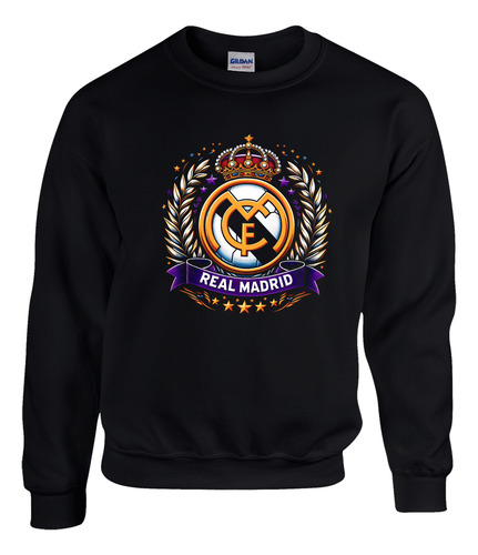 Sudadera Básica Dtf Real Madrid Fútbol España Soccer Hala M1