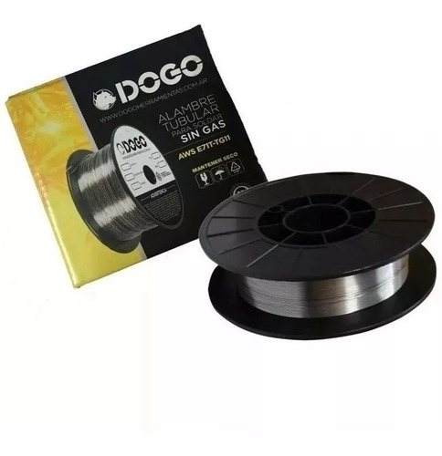 Imagen 1 de 3 de Alambre Tubular Soldar S/gas Dogo E71t-tg11 0.9 Kg G Oficial