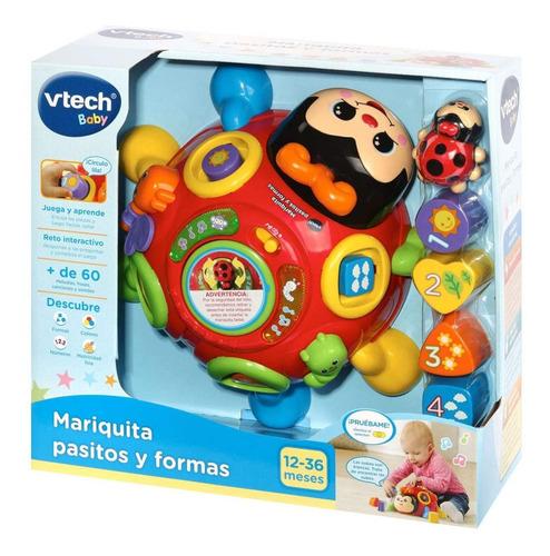Imagen 2 de 3 de Primera Infancia Mariquita Pasos Y Formas Interactivo V-tech