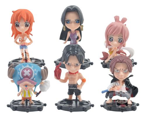 Figura Muñeco One Piece Shirahoshi Shanksace Nami Chopper X6