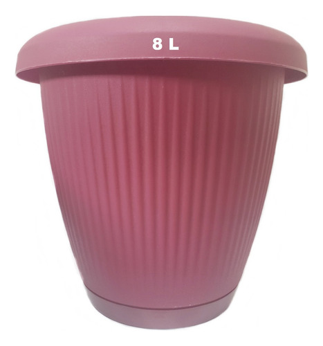 Vaso De Flor Cachepot Com Prato Moderno Temperos 8 L Grande