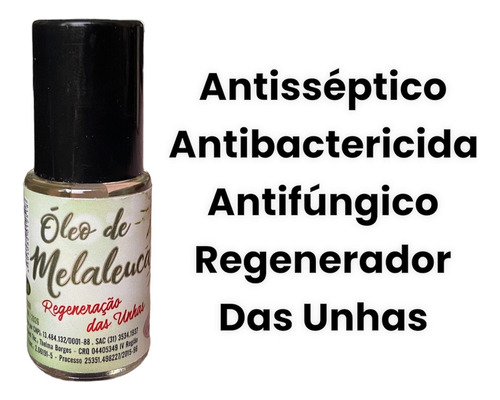 Base Regeneradora De Unhas Com Óleo Melaleuca Micoses Fungos