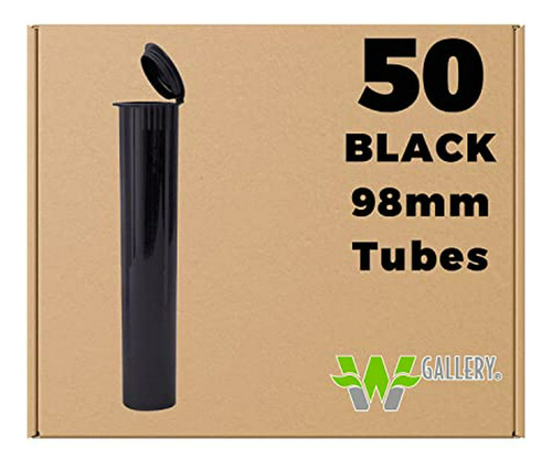 Tubo Y-o Papel Para Armar W Gallery 50 Tubos Negros De 98 Mm