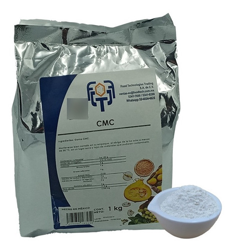 1 Kg Cmc Carboximetilcelulosa, Alimento, Espesante