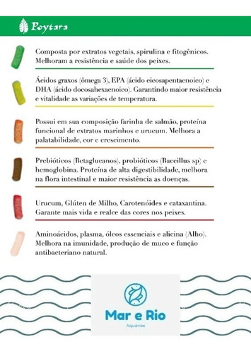 Imagem 4 de 5 de Ração Para Carpas Poytara Mix Premium 6x1 Lago Koi - 6 Kg