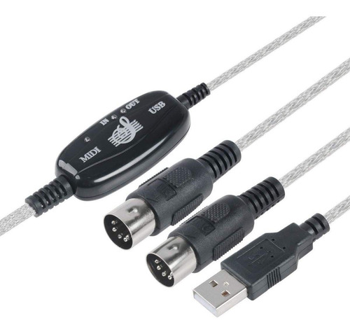 Imagen 1 de 1 de Cable Adaptador Audio Sonido Teclado Interfaz Midi Usb
