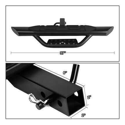 For 2 Receiver Truck Bed Heavy Duty Steel 3.75 Od Oval Oad