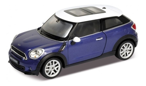 Mini Cooper S Paceman Auto Escala 1:24 Welly Color Azul