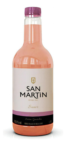 Vinho De Mesa Rosé San Martin Suave Pet 1,4 Litro Nacional