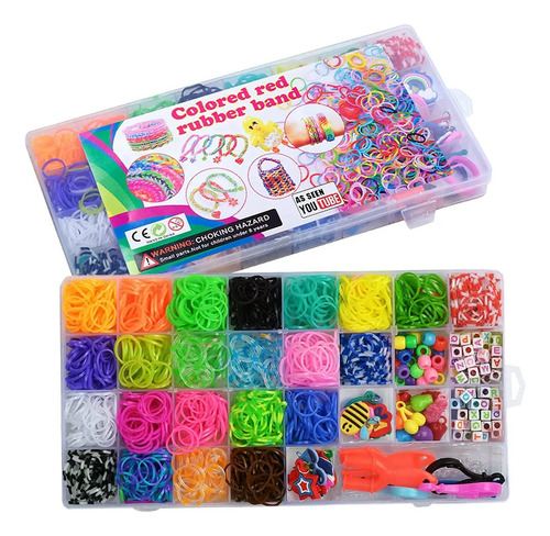 Loom Band Gomitas Pulseras Bandas Elasticas X2000 Accesorios
