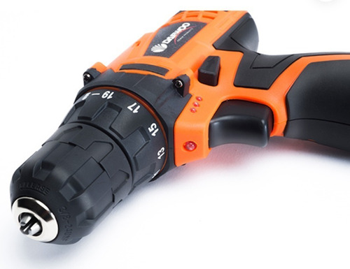 Imagen 3 de 10 de Taladro Atornillador Inalámbrico Daewoo 12v Acc Y Bolso