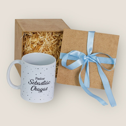 Convite Casamento Pastor Caneca Personalizada Com Caixa Mdf