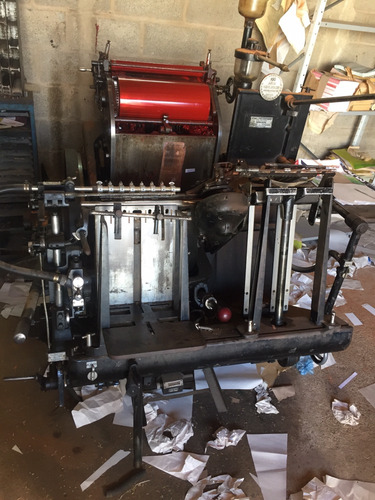 Maquina Tipografica Heidelberg Minerva Bola Roja 1/8