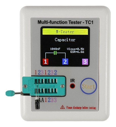 Tester Multifuncion Transistores Componentes Esr Tc1
