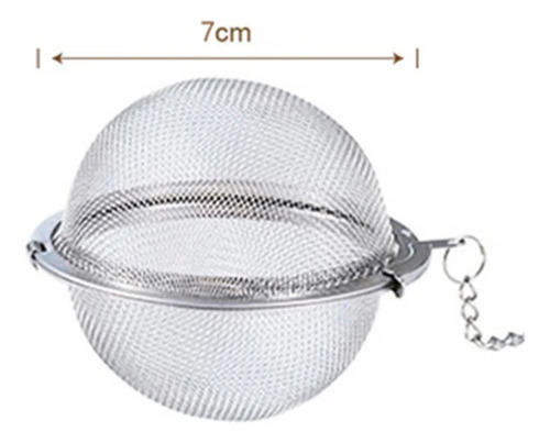 Cafetera De Bolas De Té De Malla De Acero Inoxidable 304, 7
