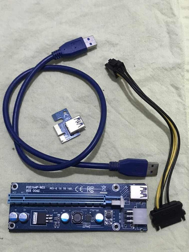 Rose Pci X1 X16, Express Usb.3.0 Btc Eth Rig