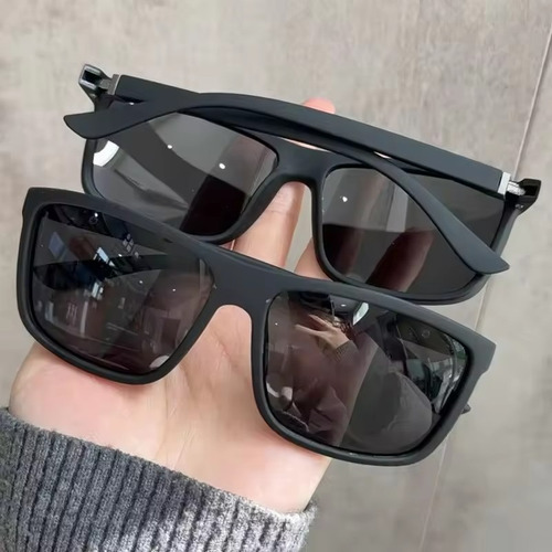 Gafas De Sol Cuadradas Negras Polarizadas Sung Lasses, 2 Uni