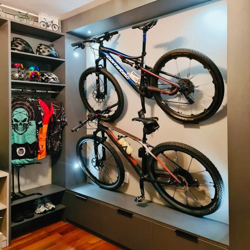 Imagem 10 de 10 de Suporte De Bicicleta P/ Parede, Aço Galvanizado, Decora Bike