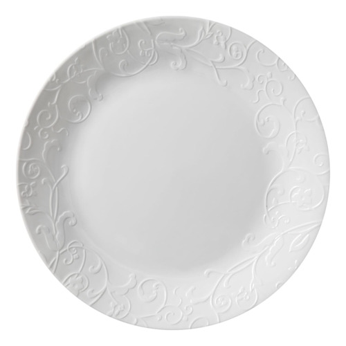 Plato Llano Corelle Bella Faenza 10.25 En Relieve (juego De 