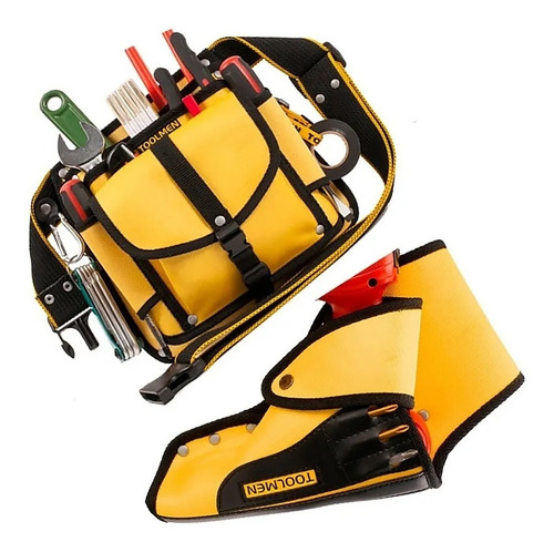Imagen 5 de 9 de Cinturon Portaherramienta Taladro Toolmen T900 Raptor + T999