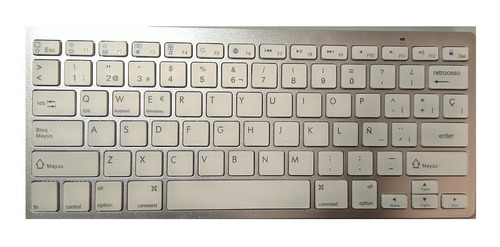 Imagen 2 de 4 de Teclado Inalambrico Bluetooth Windows Mac Bateria Incluida