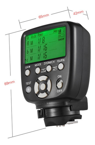 Disparador Manual De Flash Yongnuo Con Transmisor Para Canon