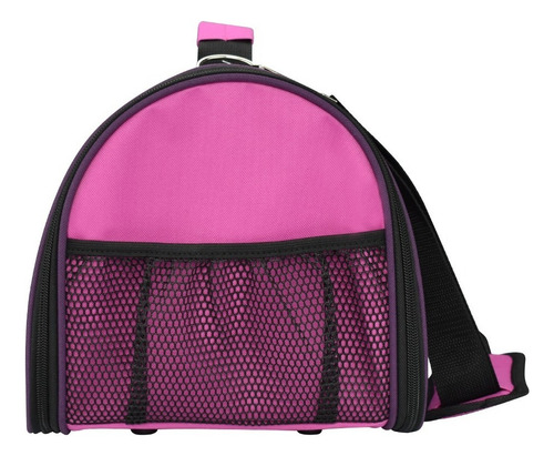 Transportadora 43x25x23cm Perro Plegable Tela Fashion Visera Color Violeta
