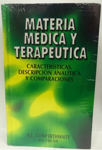 Materia Medica Y Terapeutica Libro Usado 9/10 Pasta Rústic