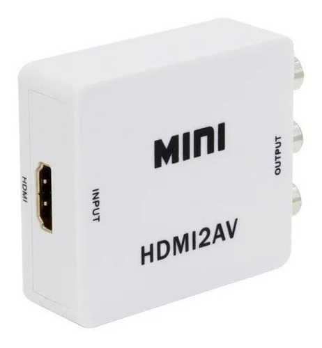 Adaptador Conversor Hdmi A Av Rca Video Analogico Con Audio