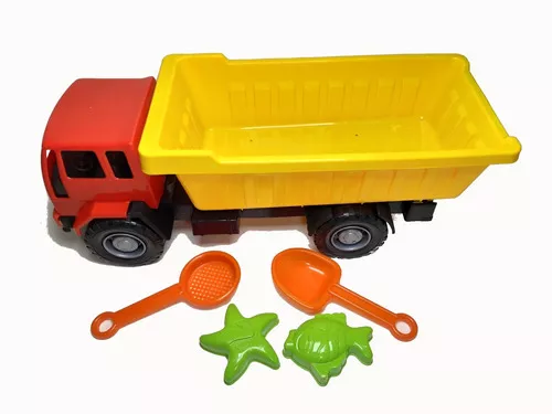 Caminhão Super Caçamba + Acessórios Brinquedo Diverplas 951