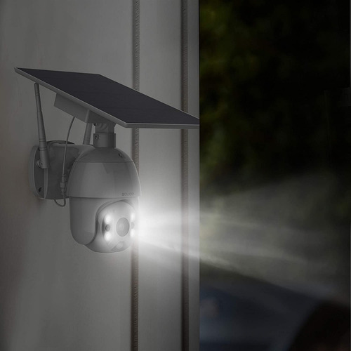 Cámara Solar Recargable De Vigilancia Ip Wifi Para Exterior
