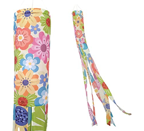 Calcetín De Viento Con Diseño De Flores De Primavera De Madr