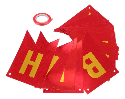 Banderines Con Diseño De Feliz Cumpleaños, Tira De La Bander