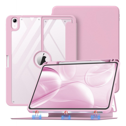 Funda Magnetica Combinada Para iPad Air 4/5ta Gen Rosa