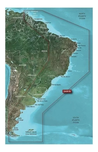 Programação Carta Nautica Bluechart Costa Leste Gpsmap 421