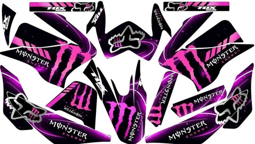 Stickers, Calca, Vinil, Para Moto Crossmax250 Mod-168