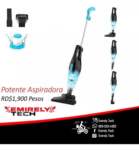 Potente Aspiradora Vertical Y De Mano Con Diseño Compacto 