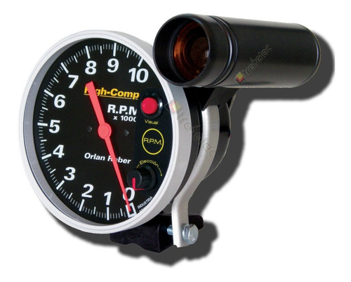 Reloj Tacómetro Electrónico 10000rpm Ø125mm Con Corte 12v Naftero Orlan Rober