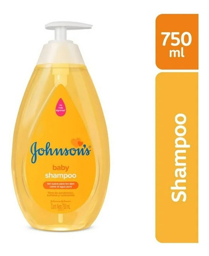 2 Pza Shampoo Para Bebé Johnson's Original 750 Ml Johnson's
