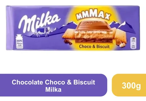 Chocolate Milka Recheado Choco & Biscuit 300G
