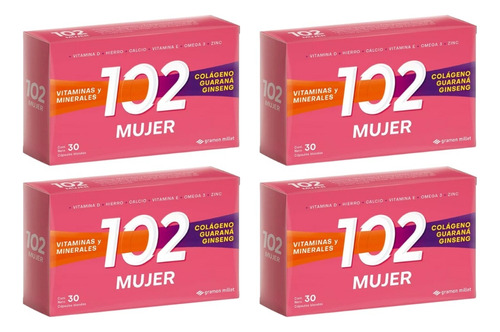 4un 102 Años Suplemento Dietario Mujer 30 Capsulas Blandas