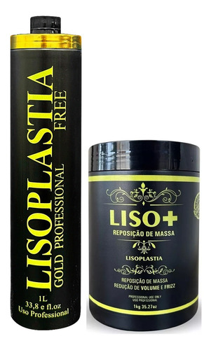 Escova progressiva TOP LISOPLASTIA FREE Alisamento antifrizz de 2L 2kg