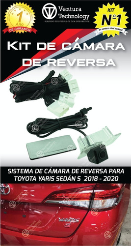 Cámara De Reversa  Para Toyota Yaris S Sedan Año 2018